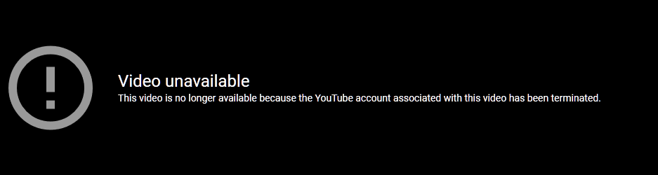 Youtube Banned